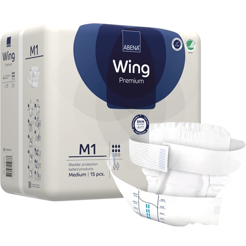 All-in-One-Inkontinenzslip mit Gürtel - ABENA Wing Premium M1 - 60 St.