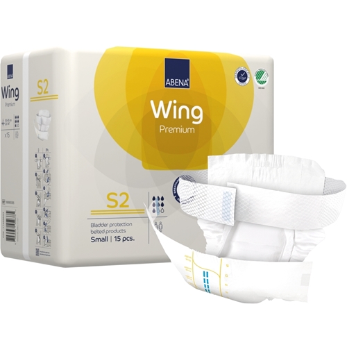 All-in-One-Inkontinenzschutz mit Gürtel - ABENA Wing Premium S2 - 60 Stück