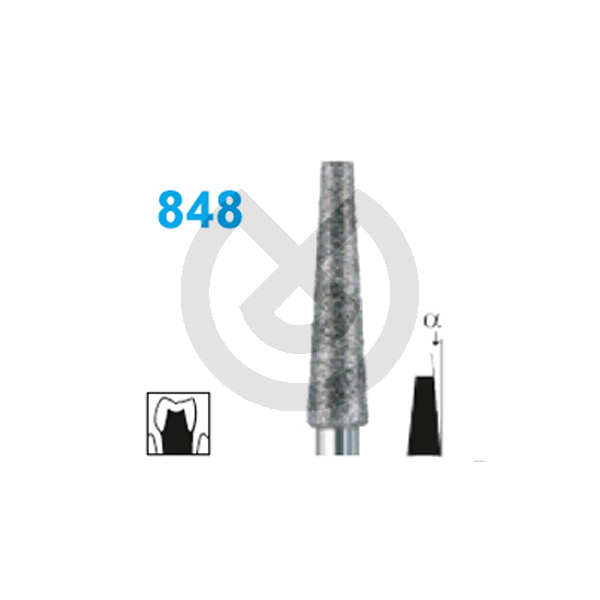 Diamantborr för turbinvinkelstycke, Busch, modell 848 – Diamond Bur 6848.018.Fg Coarse Grit