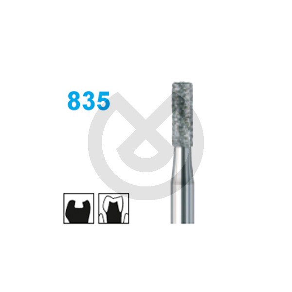 Diamantborr för turbinvinkelstycke, Busch, modell 835 – Diamond Bur 835.008.Fg Medium Grit