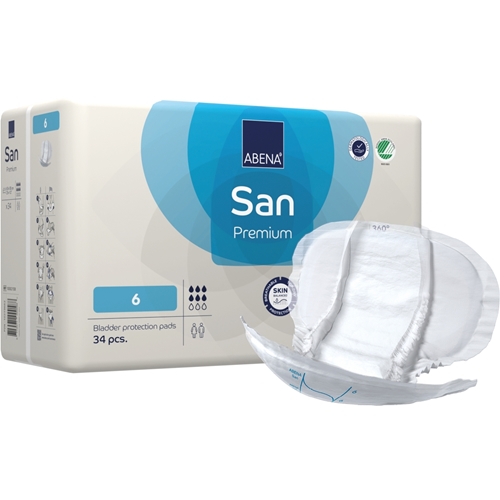 Fixační inkontinenční vložky do kalhotek - ABENA San Premium 6 - 102 ks