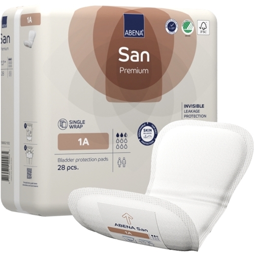 Inkontinenzeinlagen zur Fixierung in der Hose - ABENA San Premium 1A - 336 Stück