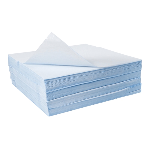 Underlägg provtagning pa/plast – 37,5x39cm plan blå – 500 st