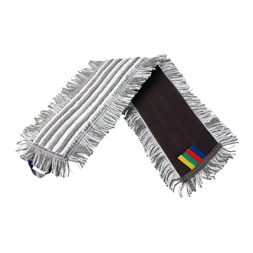 Fugtmoppe Activa Effect Plus - 60 cm grå/hvid mikrofiber frynset - 5 stk.