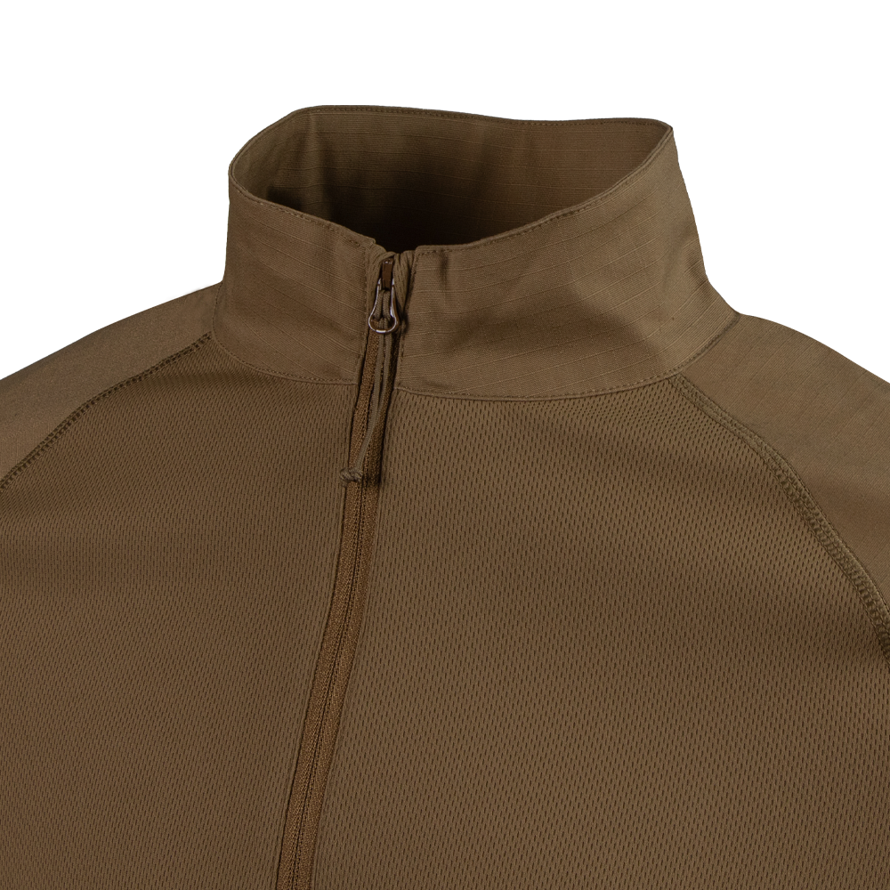 image of the zipper pocket on the sleeve of the short sleeve combat shirt