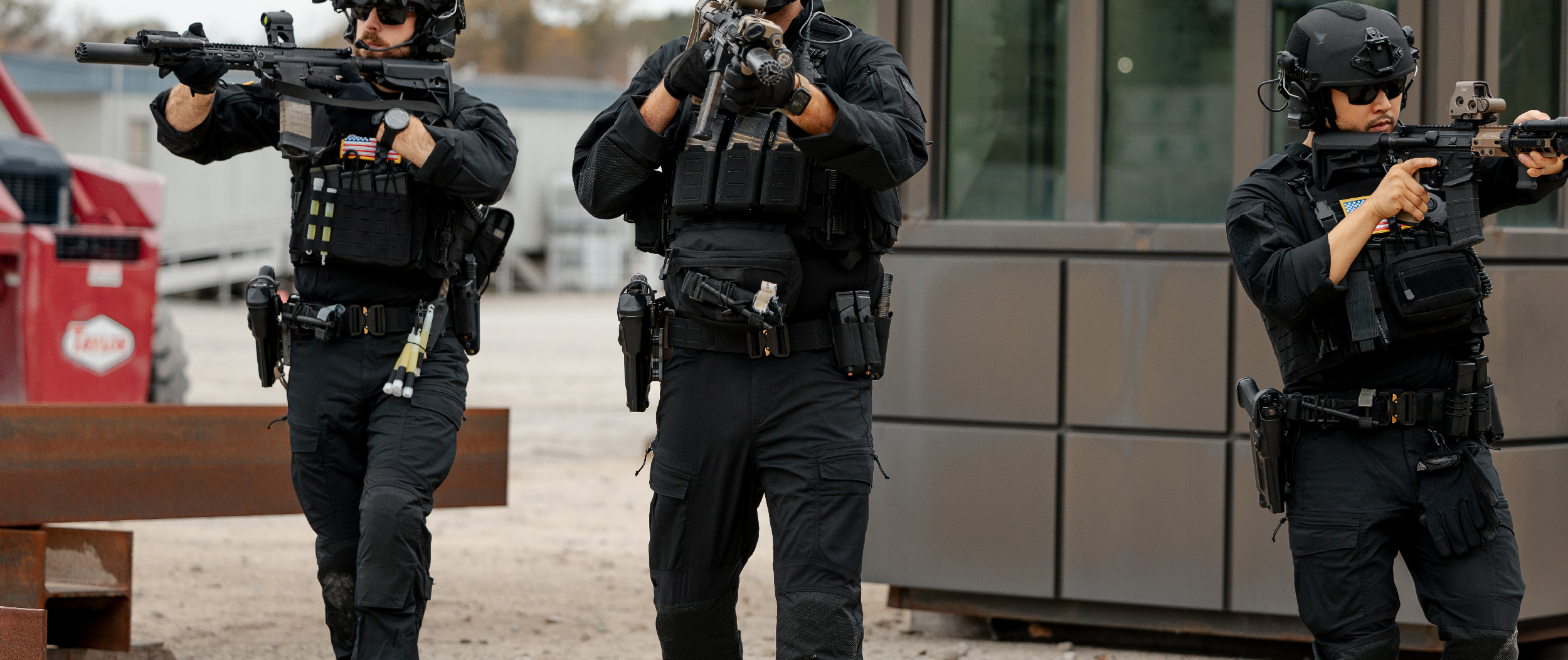 Image of three swat officers wearing lcs cobra belts