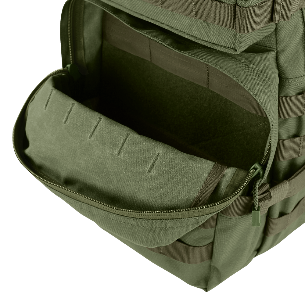 Image of the lower compartment on the medium assault pack