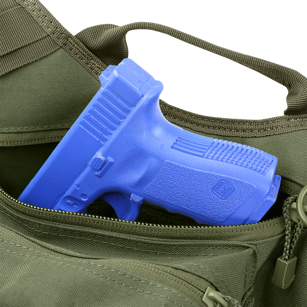 Image of the concealed carry potential in the edc bag