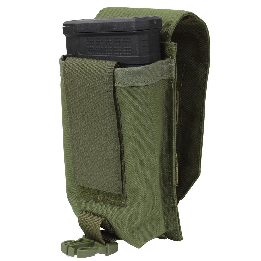 Image of an m14 magazine inside of the universal mag pouch