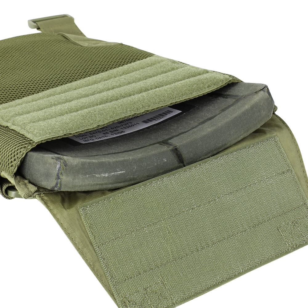 Image of a ceramic plate going into the plate carrier