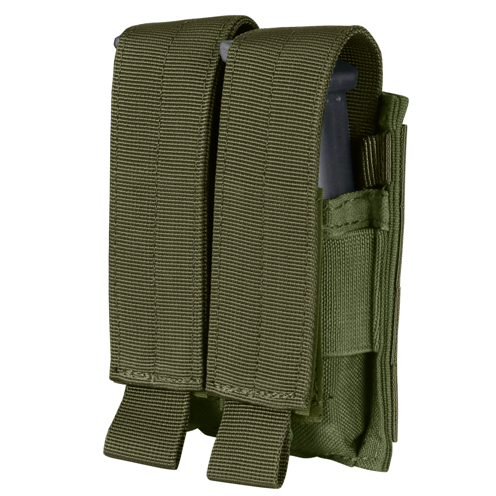 image of the double pistol mag pouch with the flaps removed