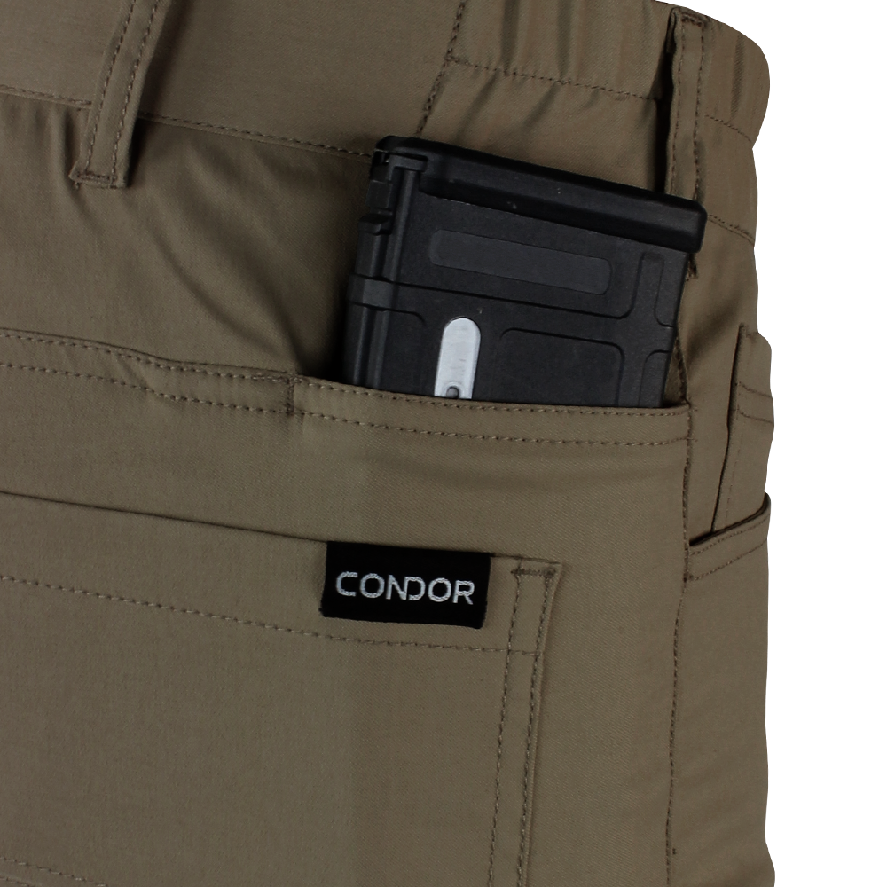 Image of the extra mag pocket on the rear side of the pants