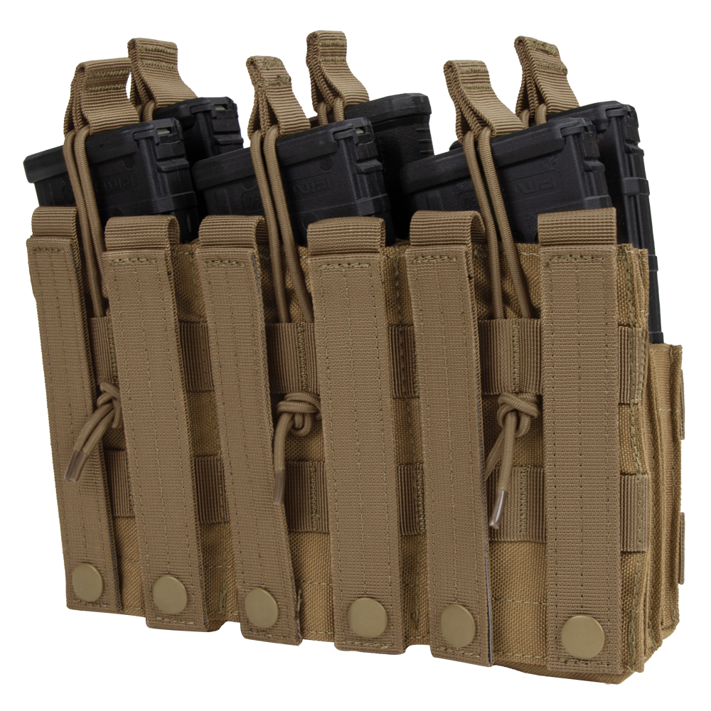 Image of the back of the pouch showing the molle
