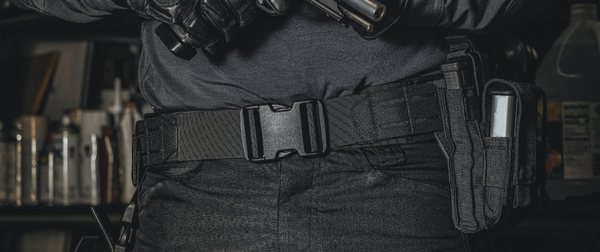 Image of a cop with an lcs gun belt