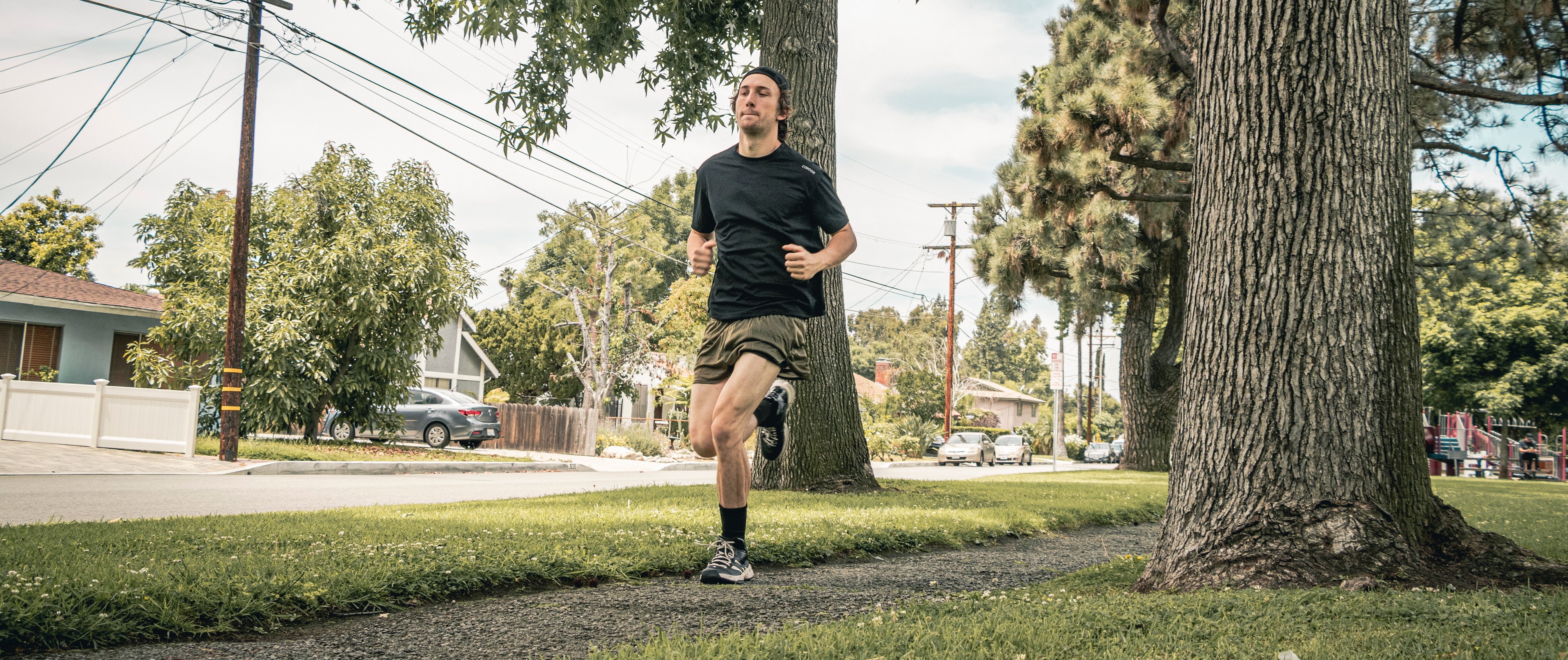 image of a man running in the green ranger panties