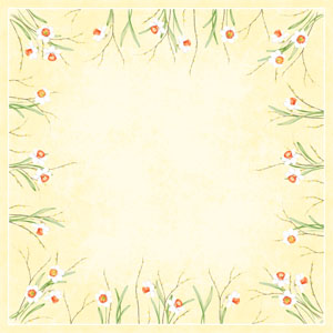 Dunisilk+ Stikdug 84 x 84 cm Daffodil Joy - 20 stk/pk