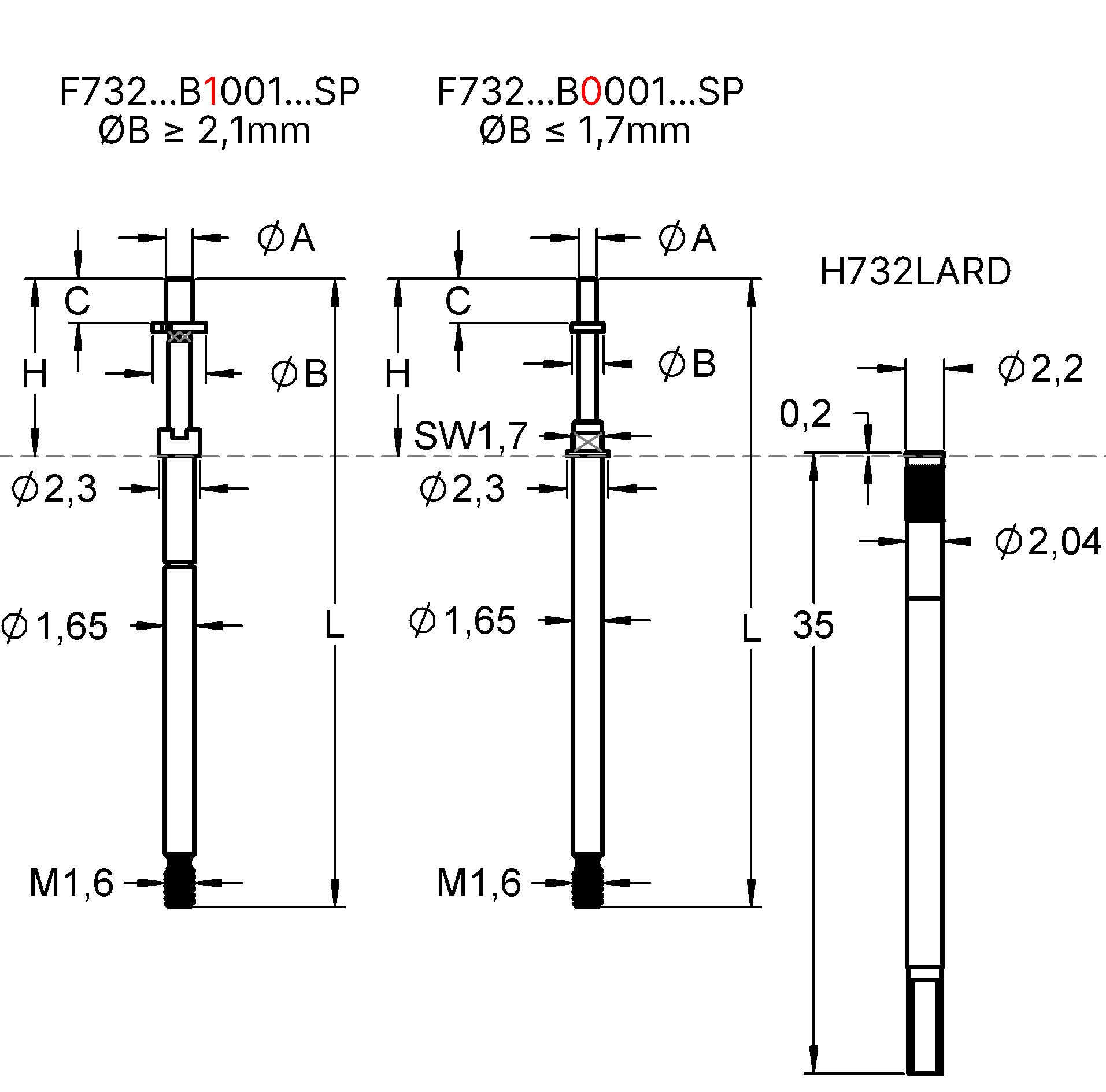 F73211B1039G300SP Family designation