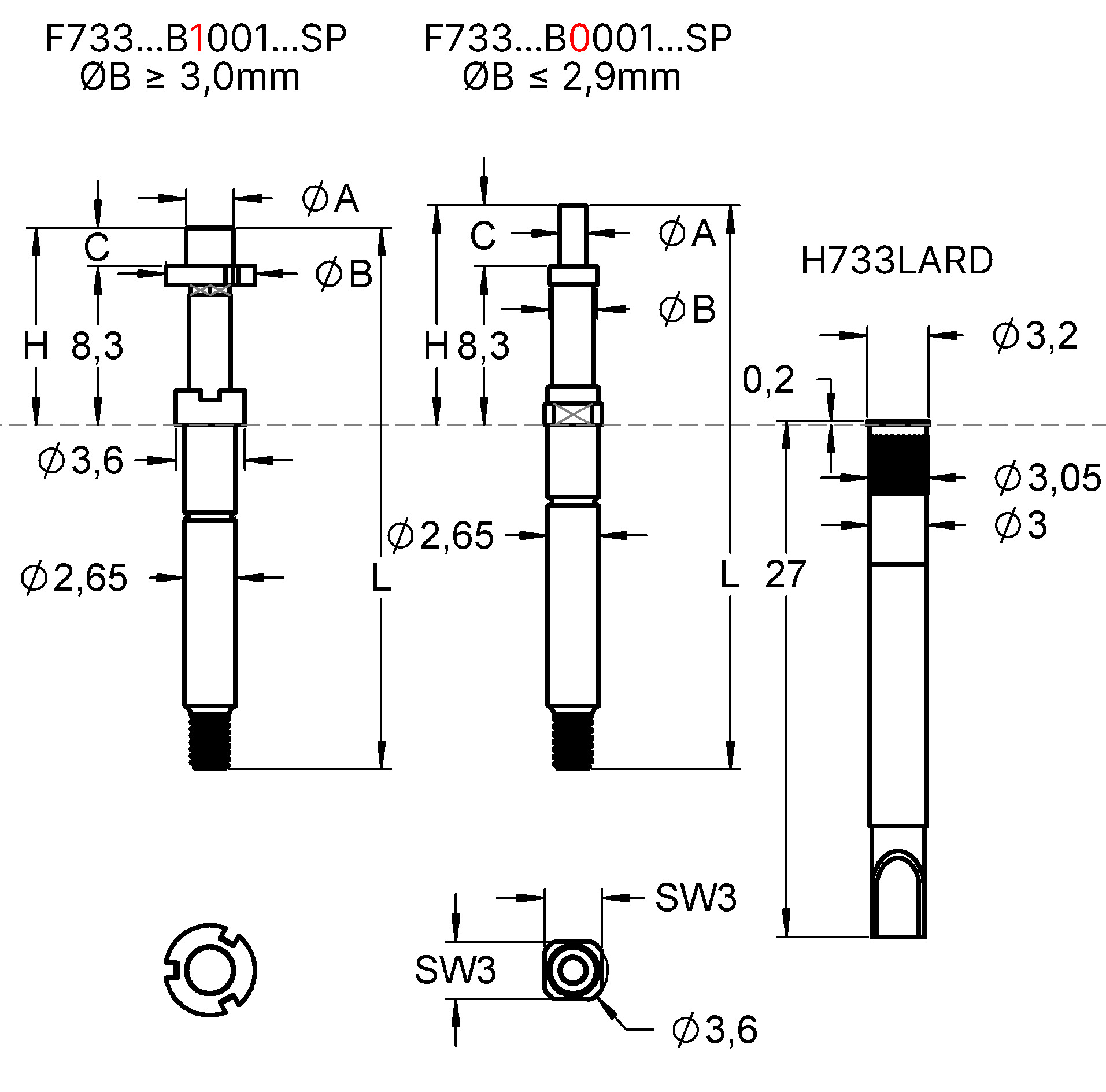 F73316B0066G300SP Family designation