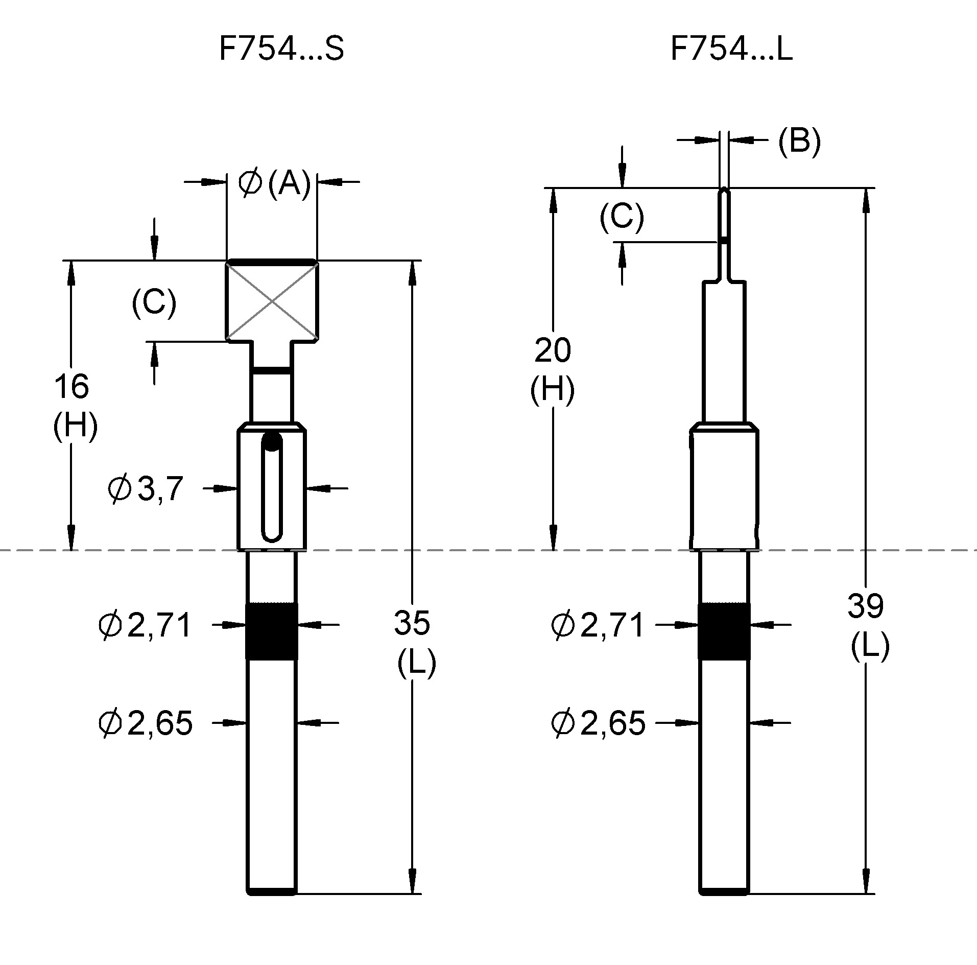 F75484B0001G300S 제품군 도면