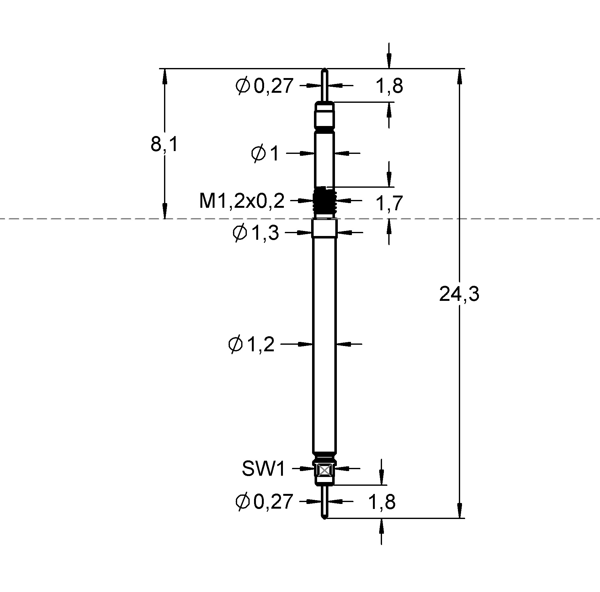 F80001B0001L050M Désignation de la famille