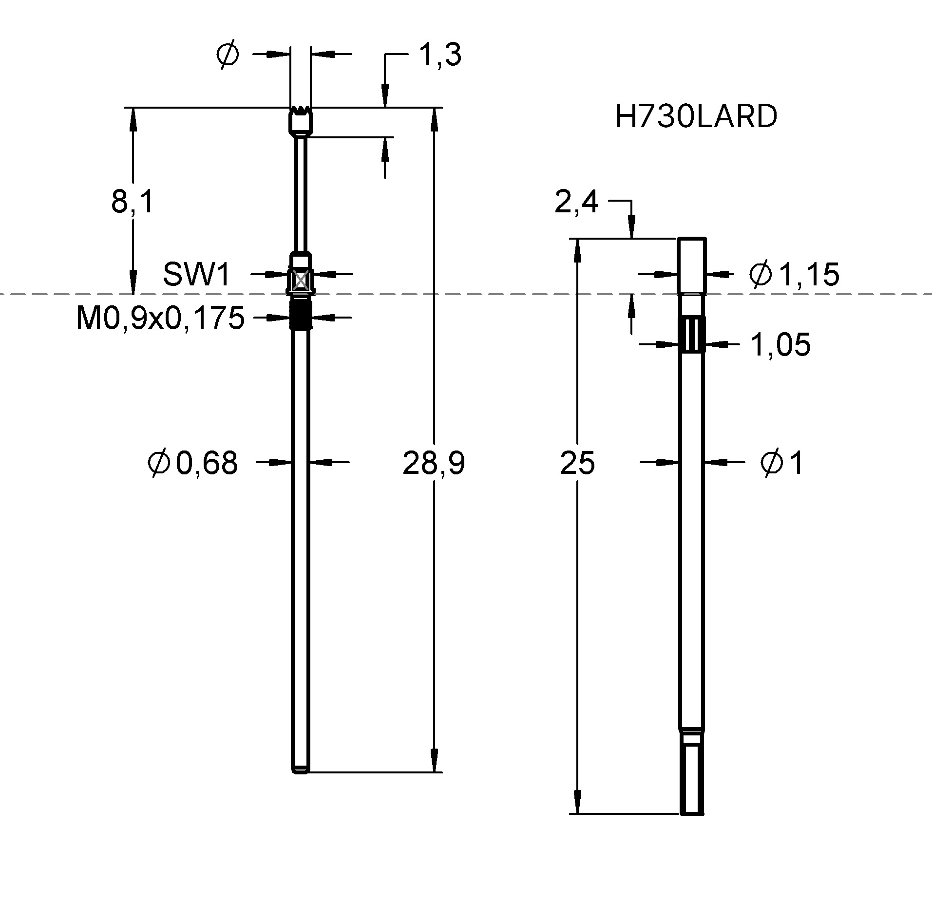 F73016B040G110 Family designation