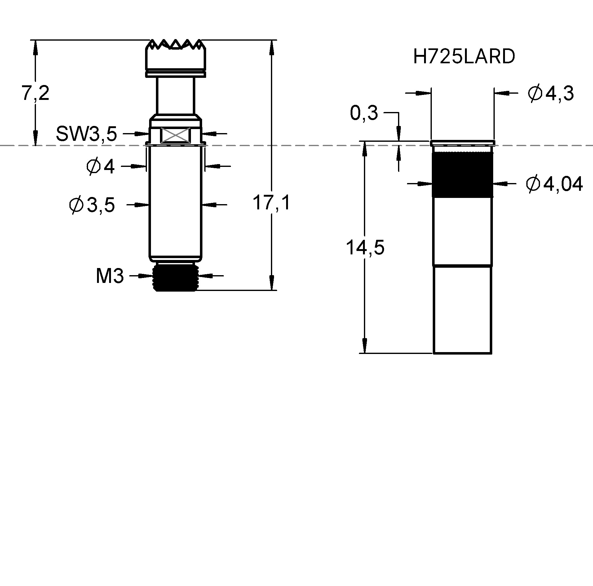 H725LARD 제품군 도면