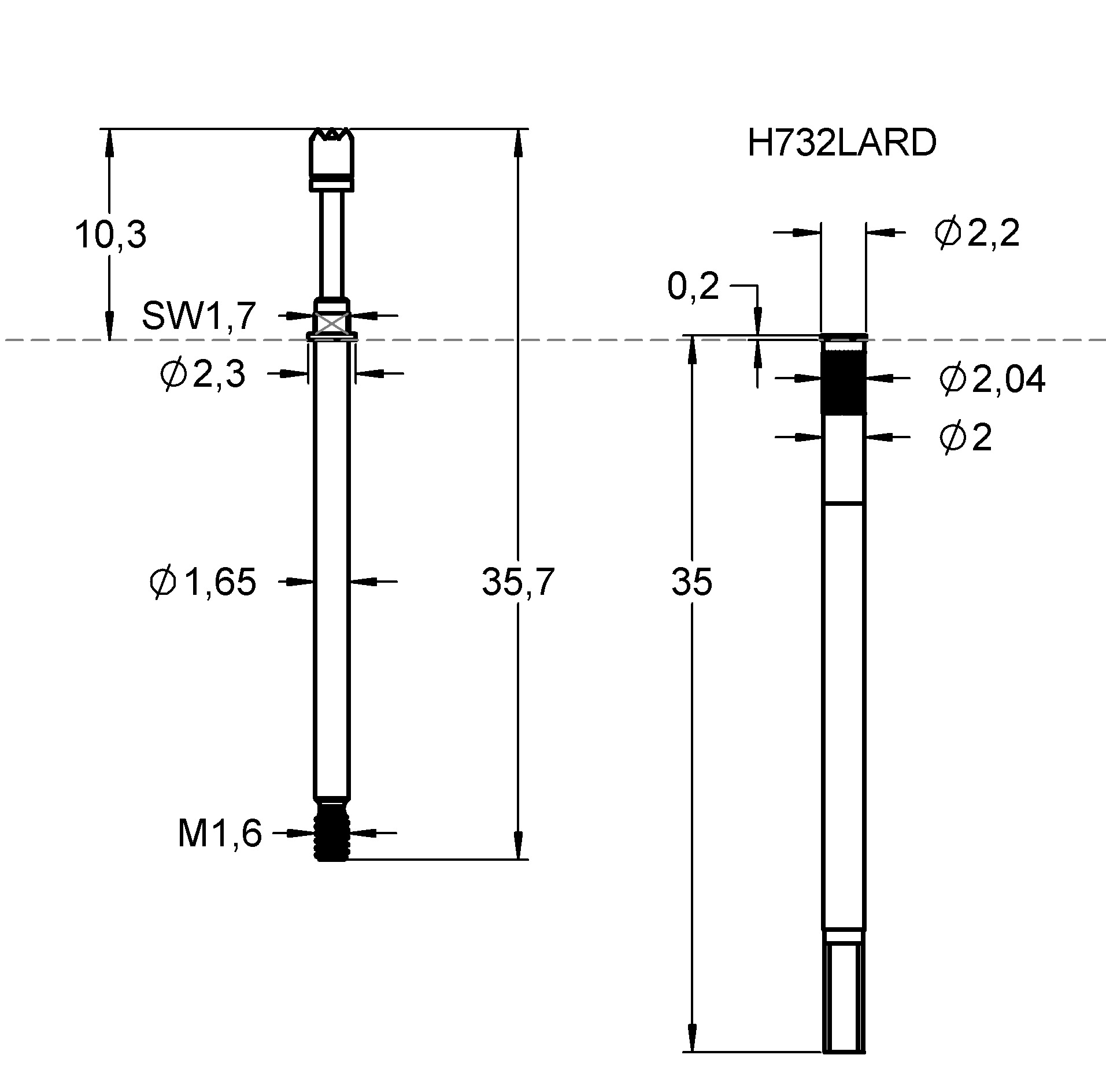 HCF73229B100G300 Family designation