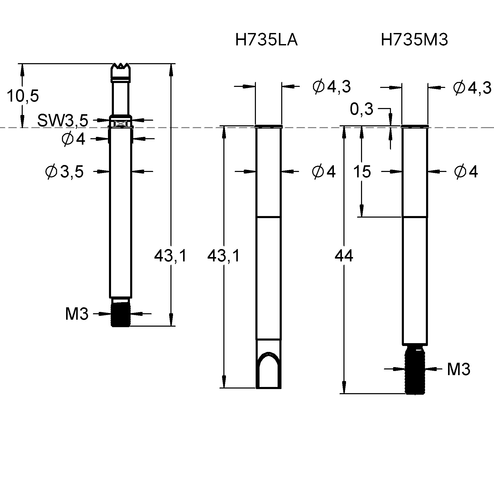 HCF73512A400U500 제품군 도면