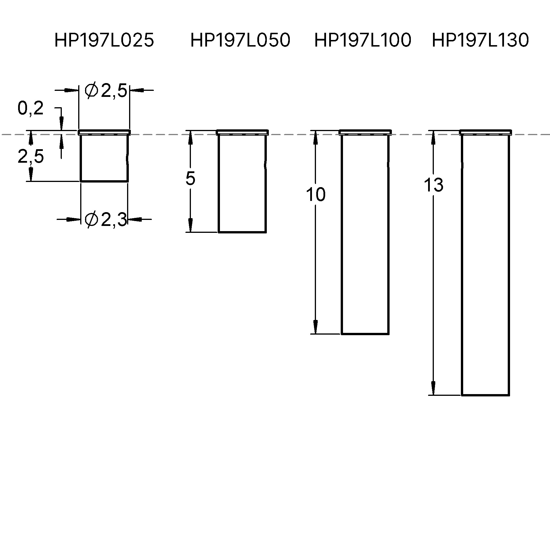 HP197L050 類似のソケットの概要