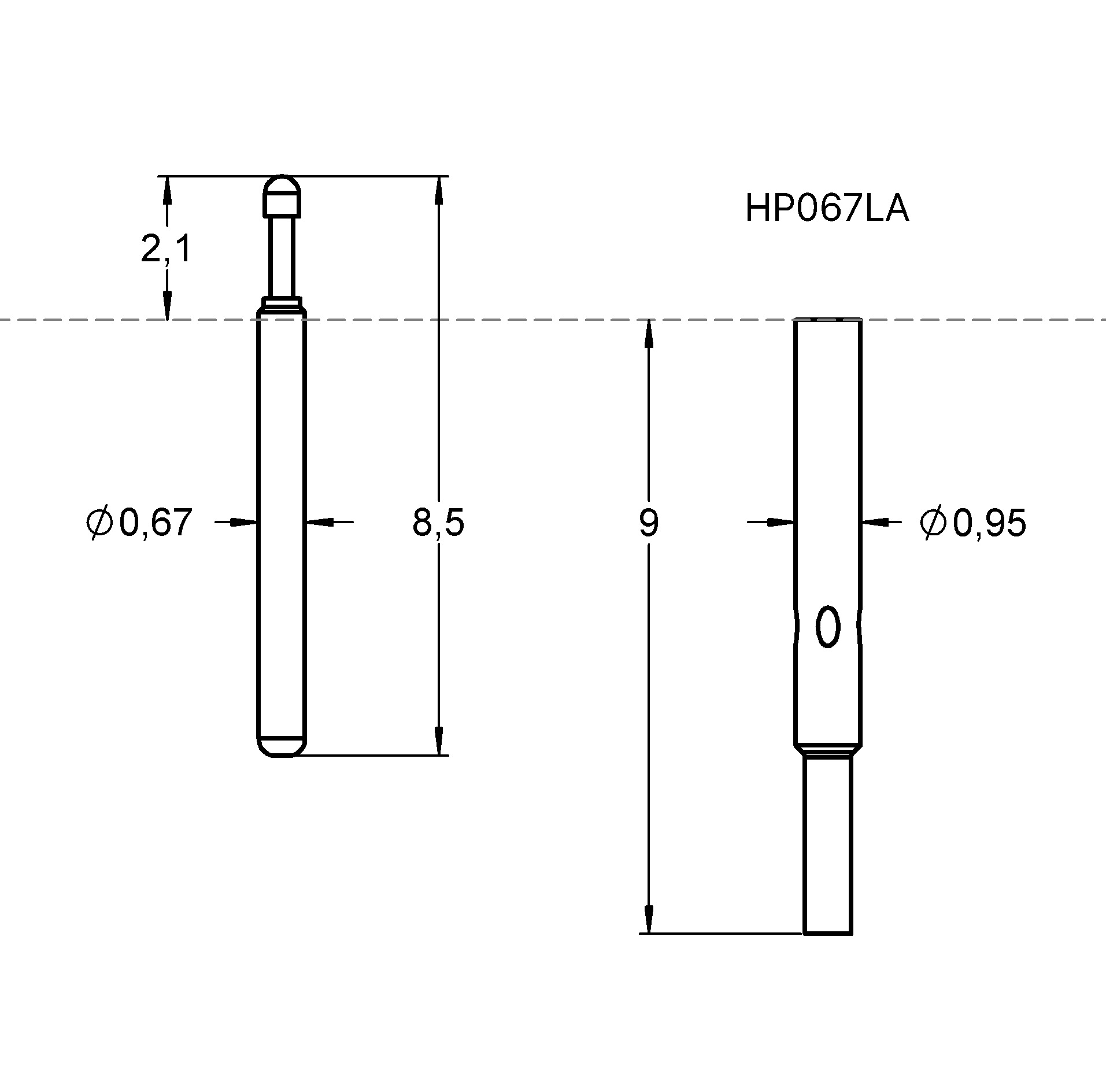 HP067LA 제품군 도면