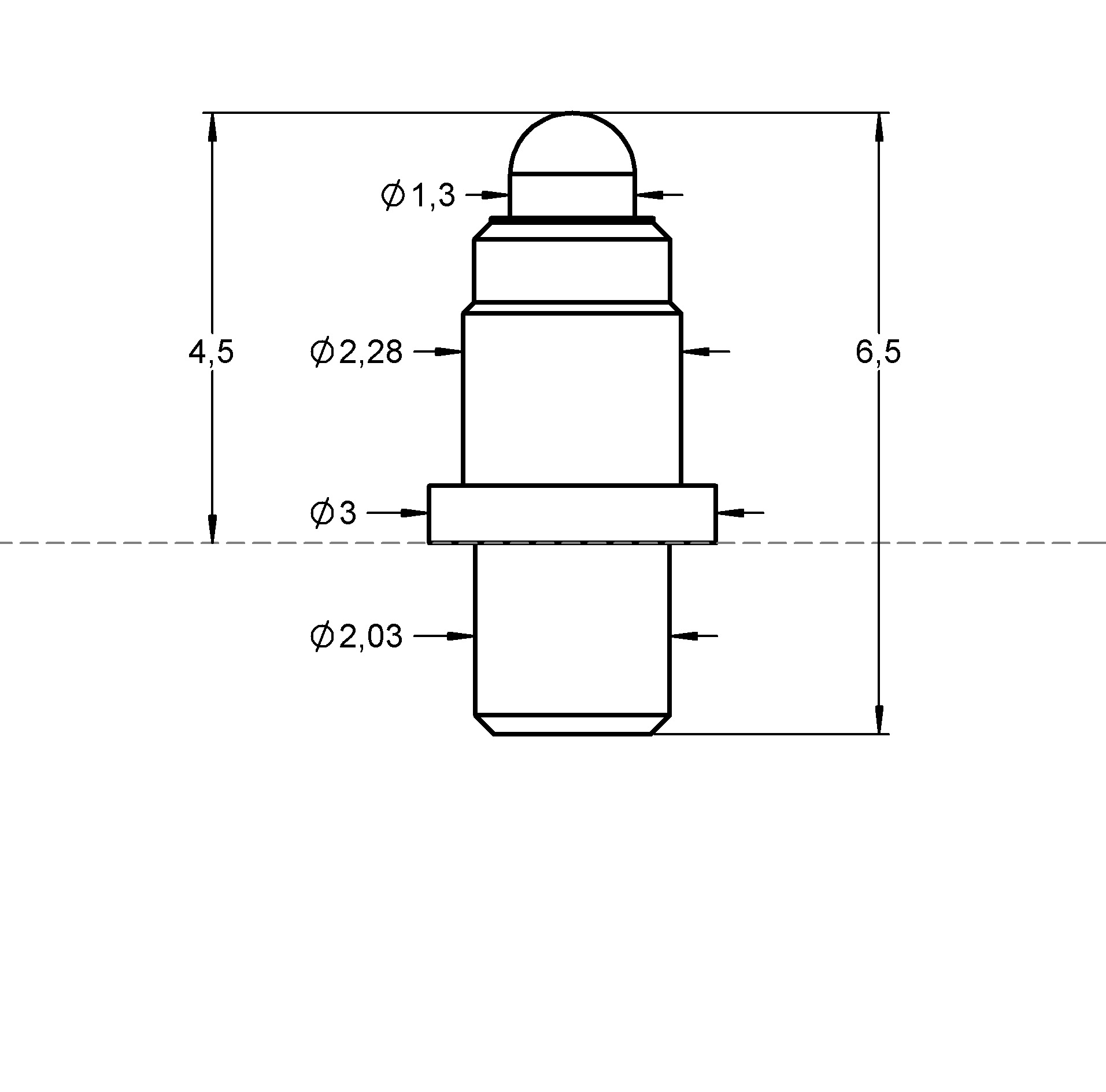 P22811M130G040ML065ST Denominación de la familia