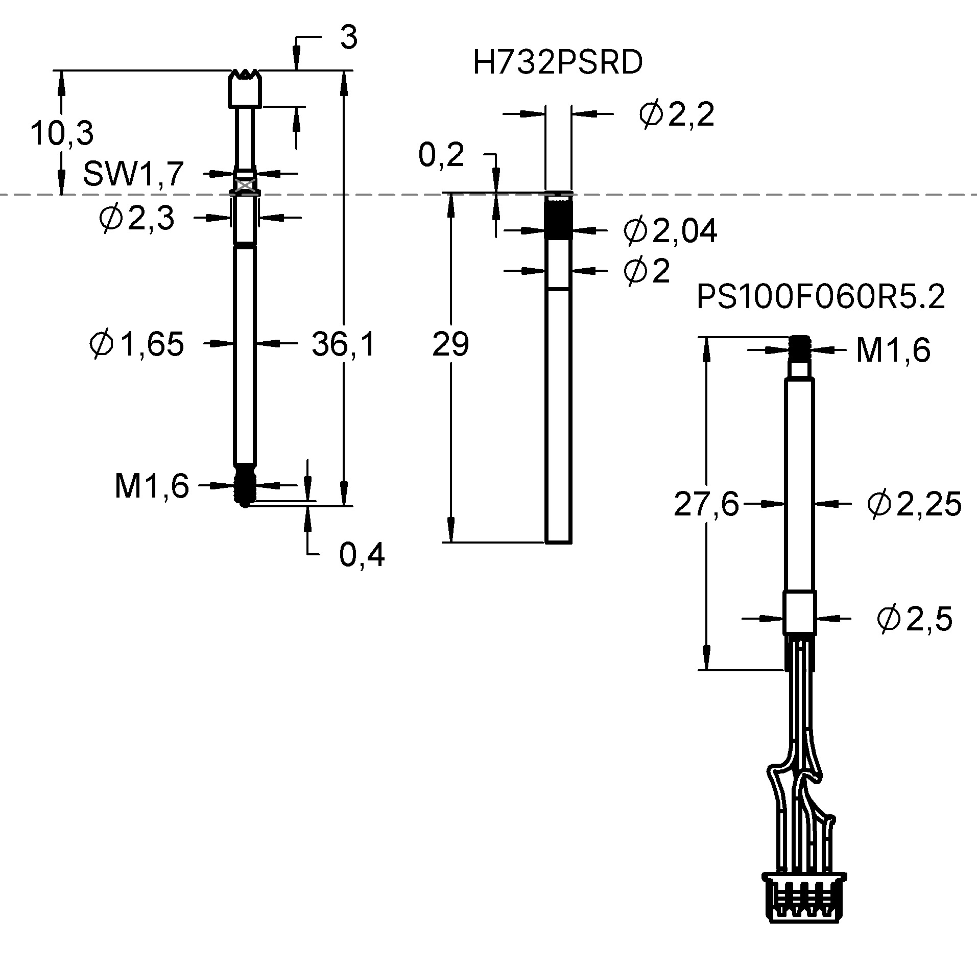 H732PSRD 제품군 도면