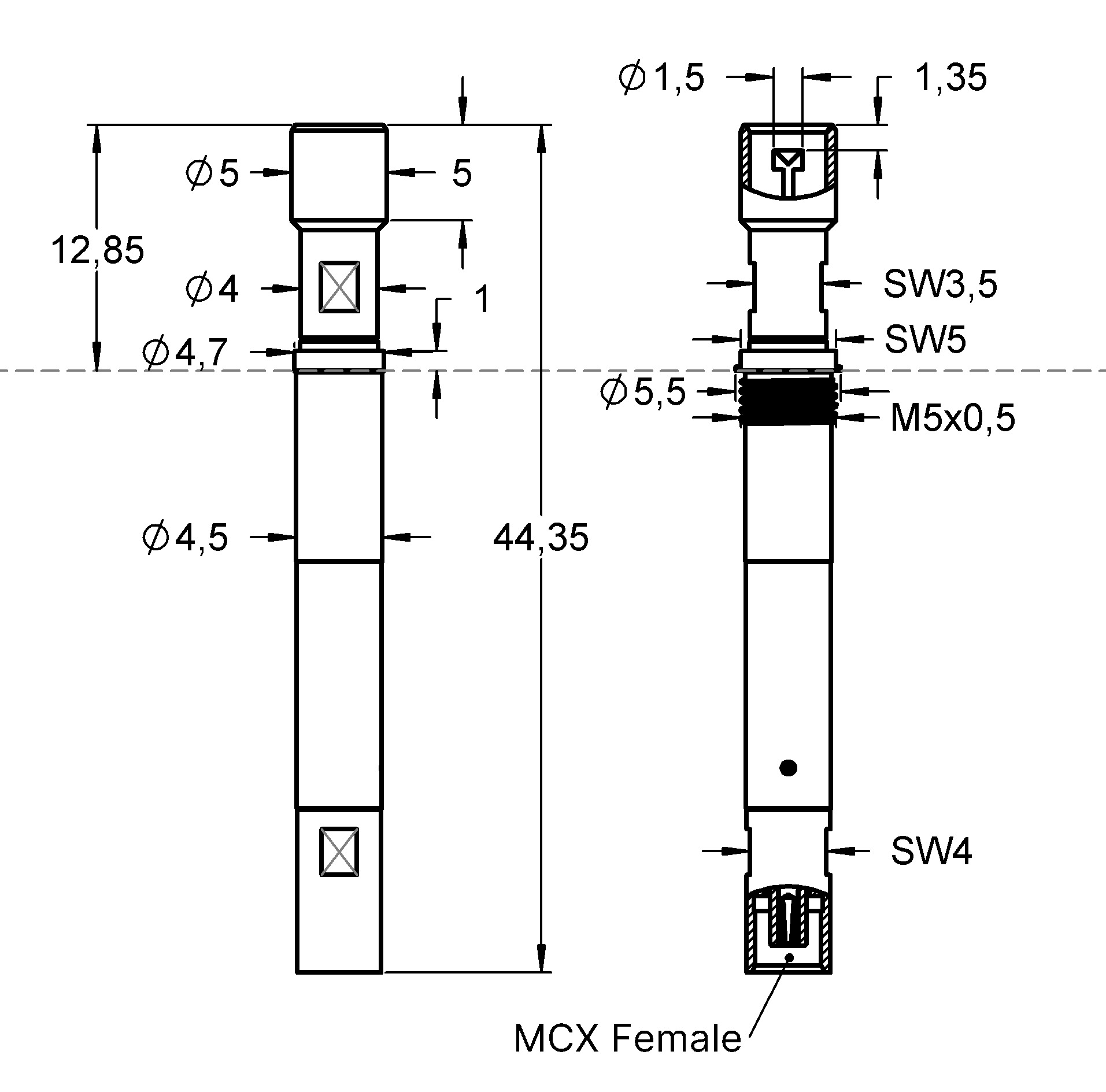 HF860SMBm015G530MCXfP 제품군 도면