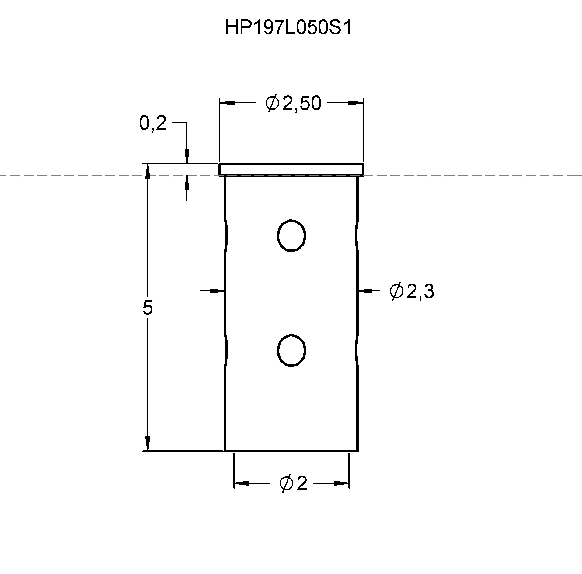 HP197L050S1 제품군 도면