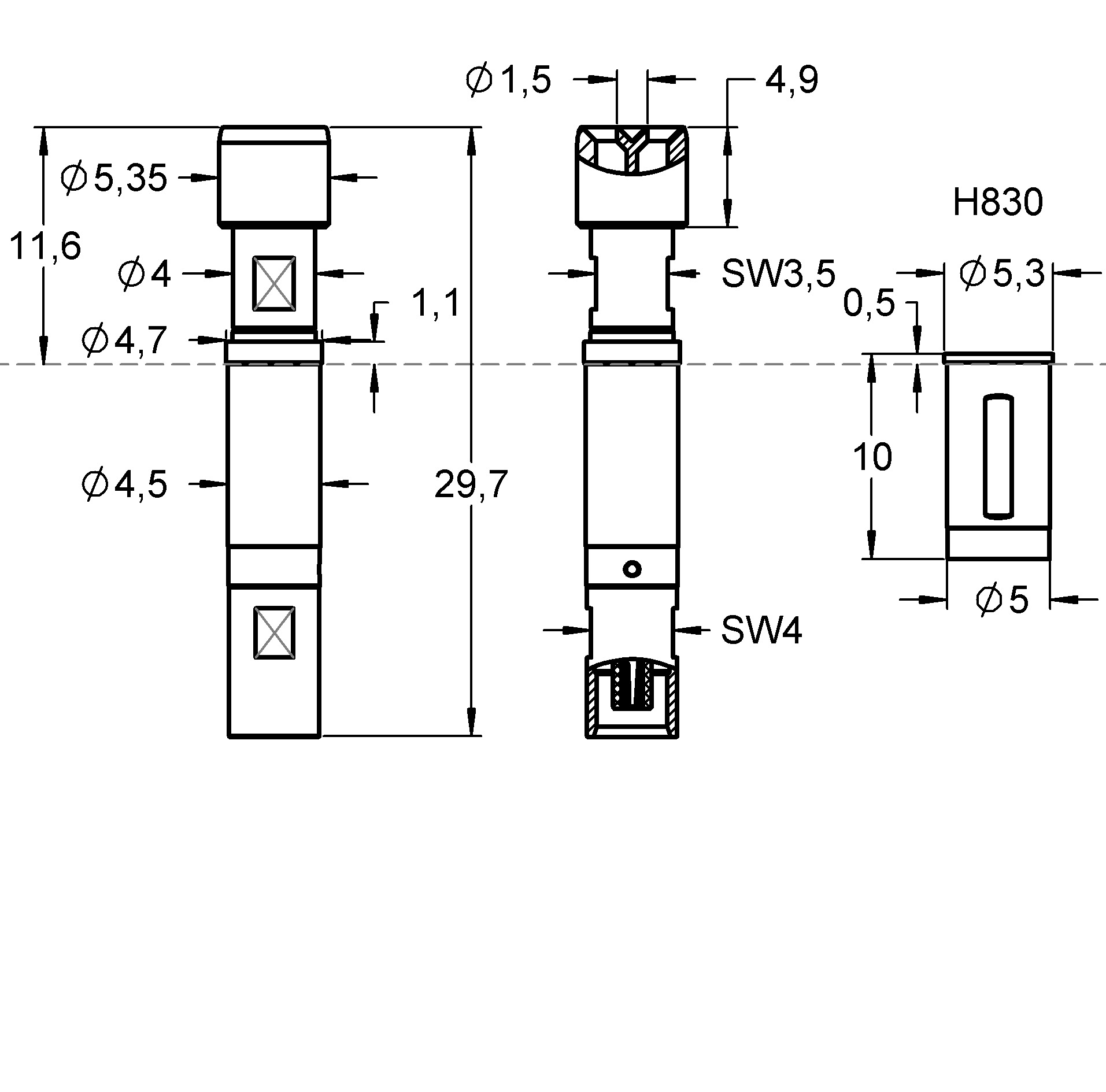 HF830SMAm014G500MCXfP Désignation de la famille