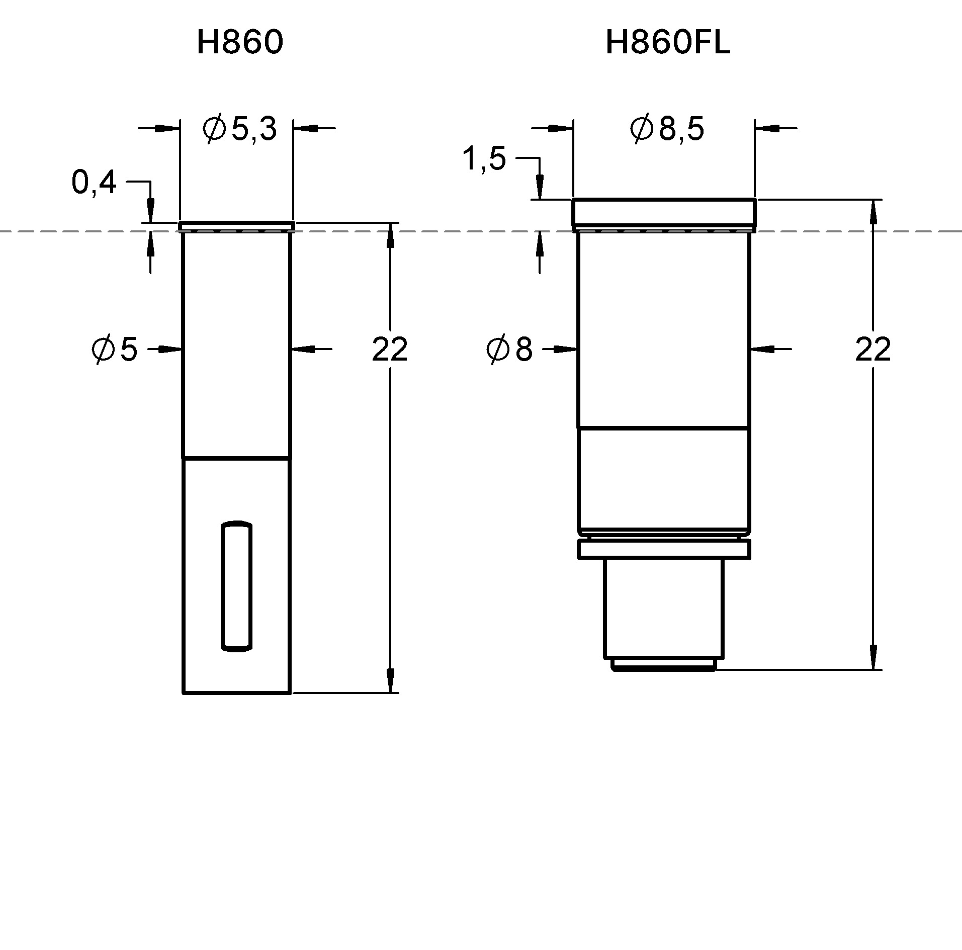 H860FL ファミリー図面