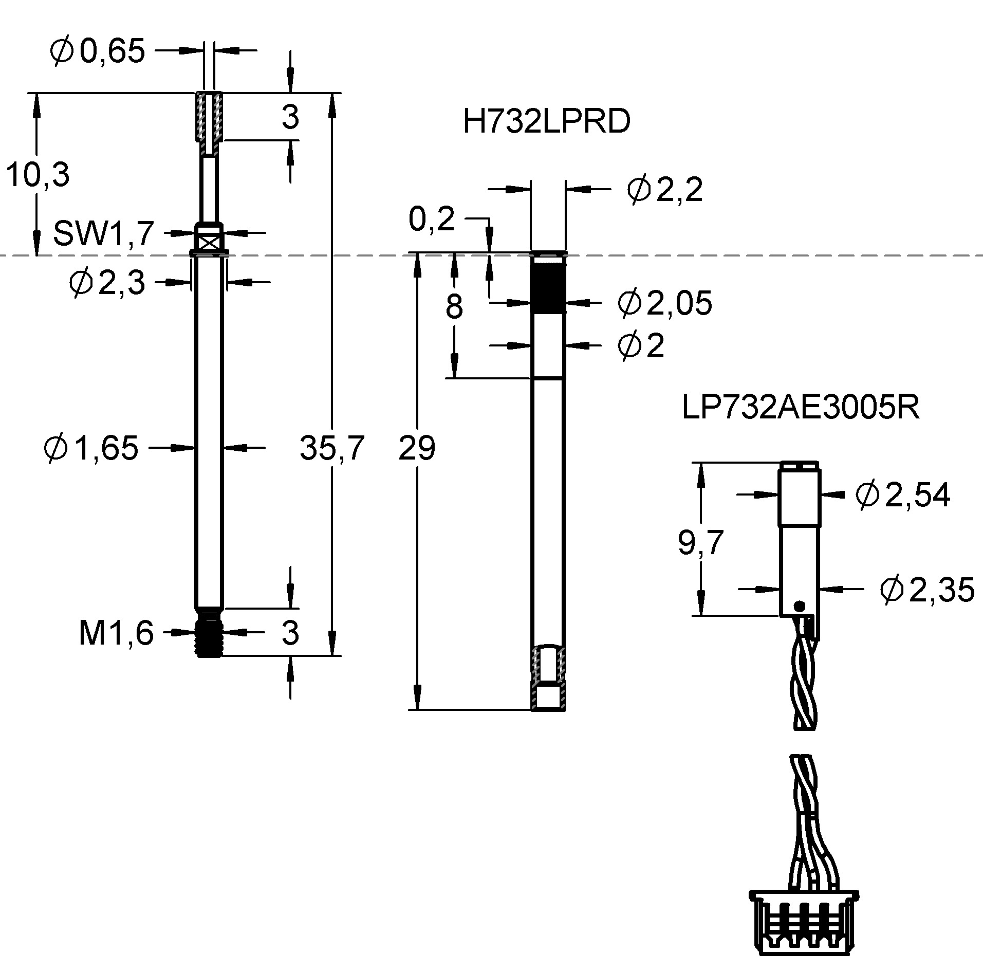 H732LPRD 제품군 도면