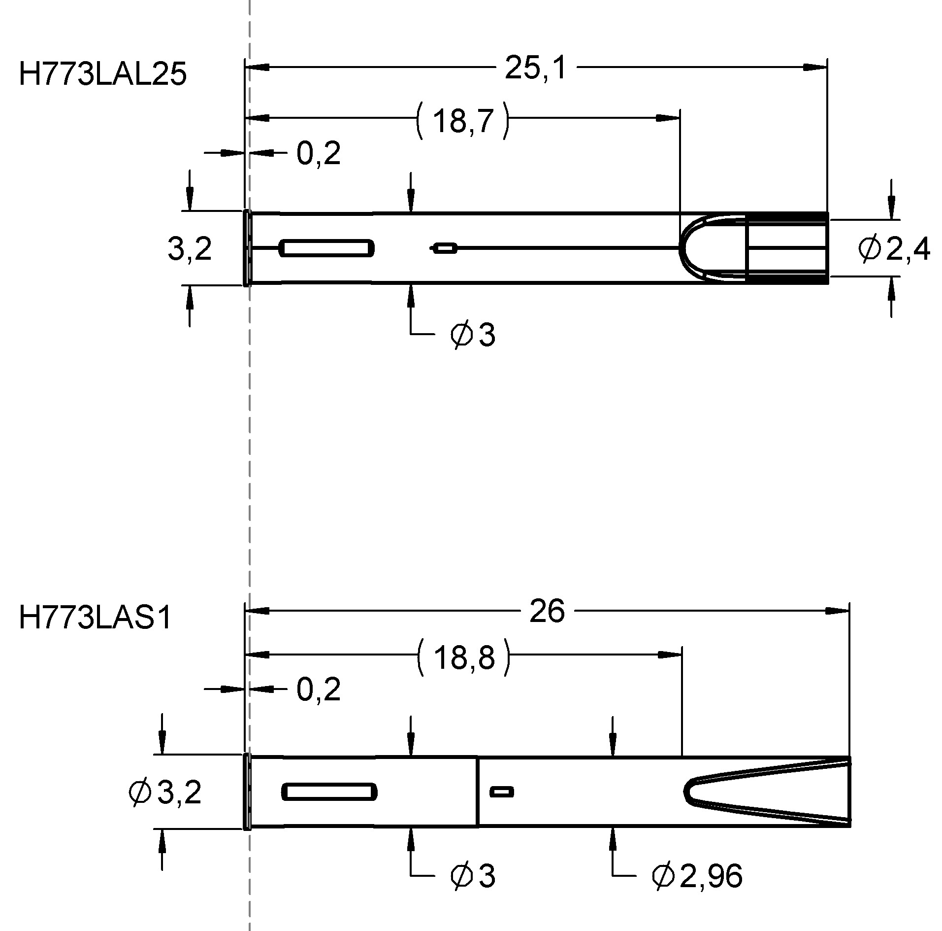 H773LAS1 Overview of similar Receptacles