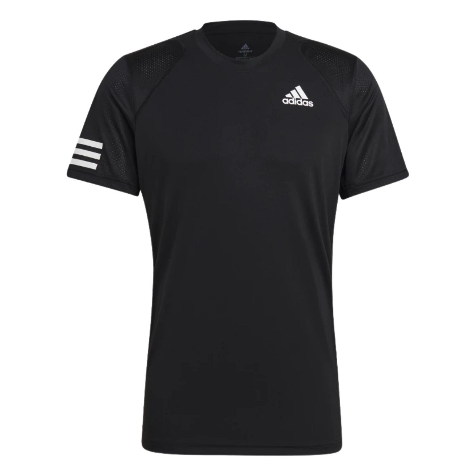 Adidas Club 3-Stripes T-Shirt Sort - Tennis tøj - OUTLET