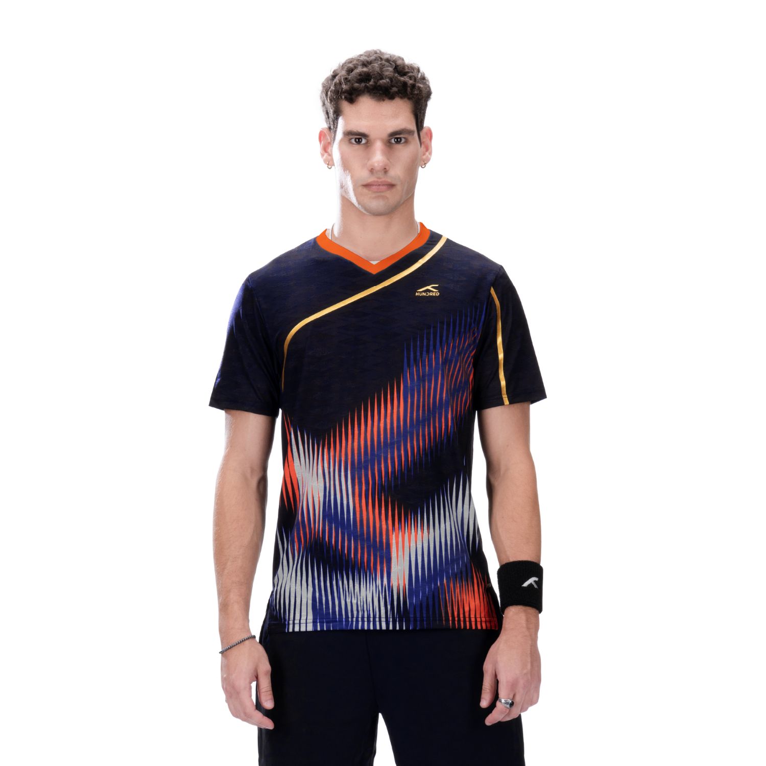 Hundred Mirror T-shirt Navy - Badmintonbekleidung