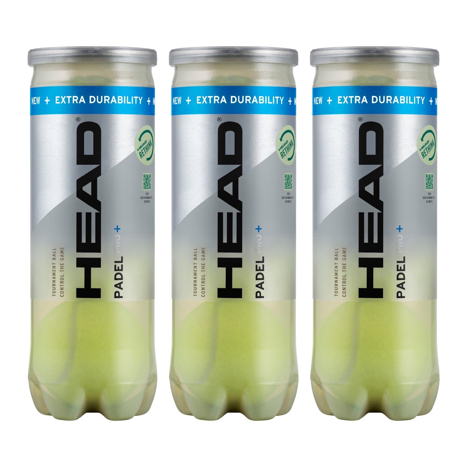 3x Head Padel Pro+ - Padel Bolde