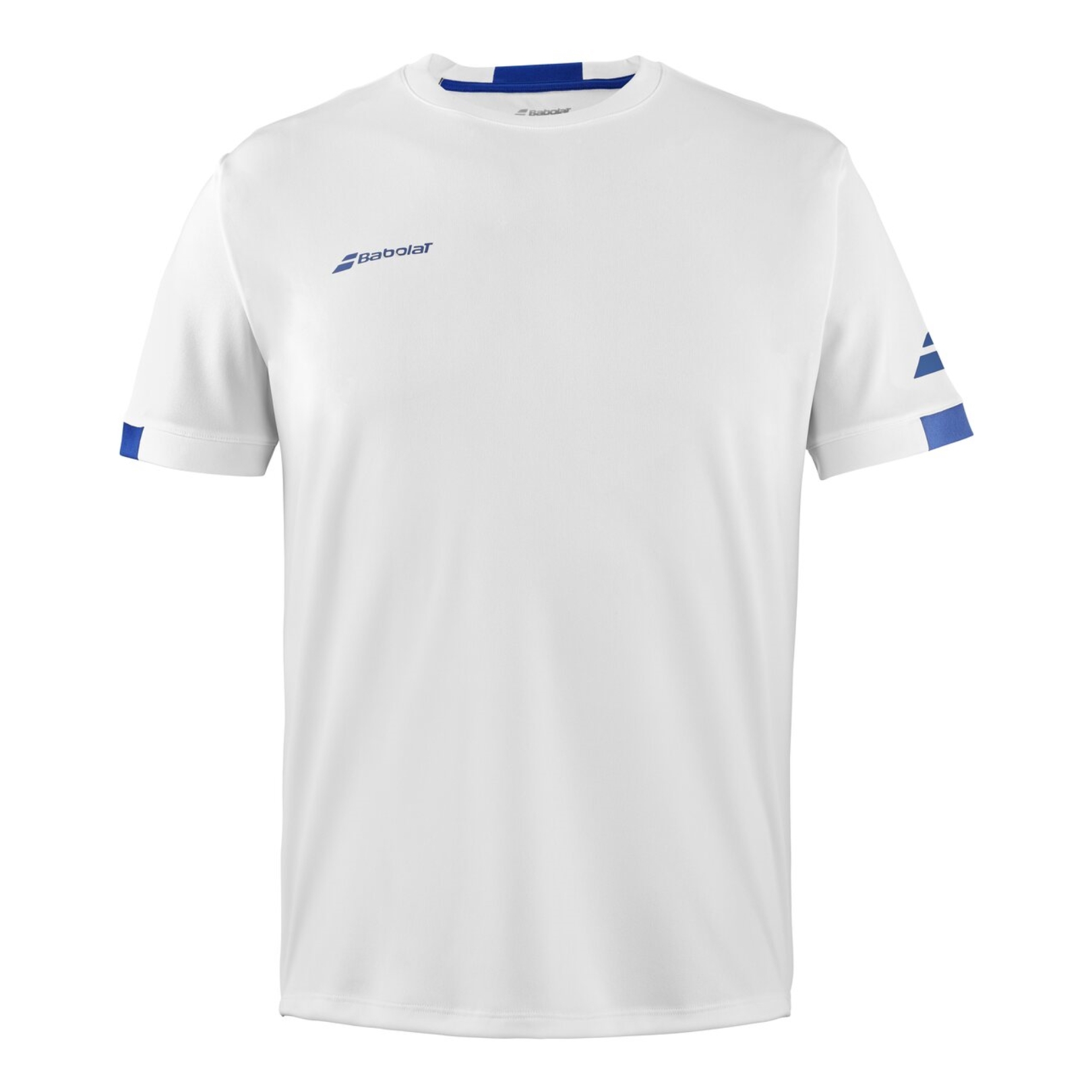 Babolat Play Crew Neck Tee White/White - Badmintonbekleidung