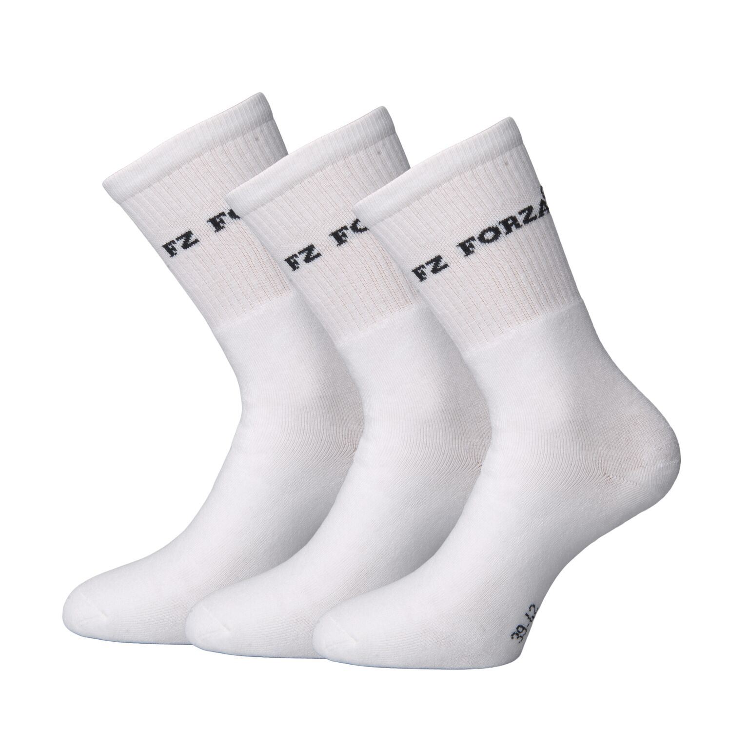 Forza Classic Socks 3-pack White - Badmintonbekleidung