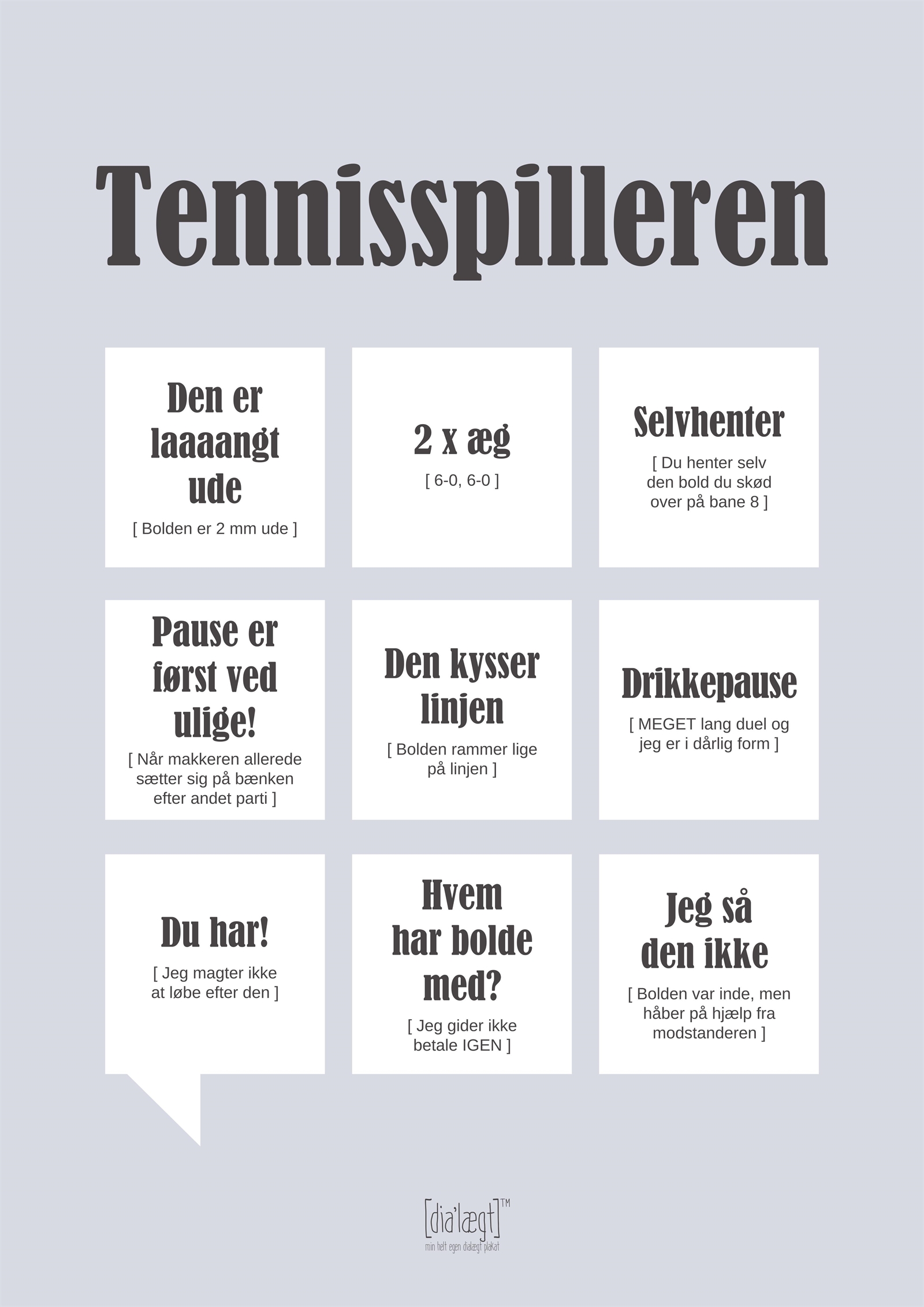 Plakat Tennisspilleren - OUTLET