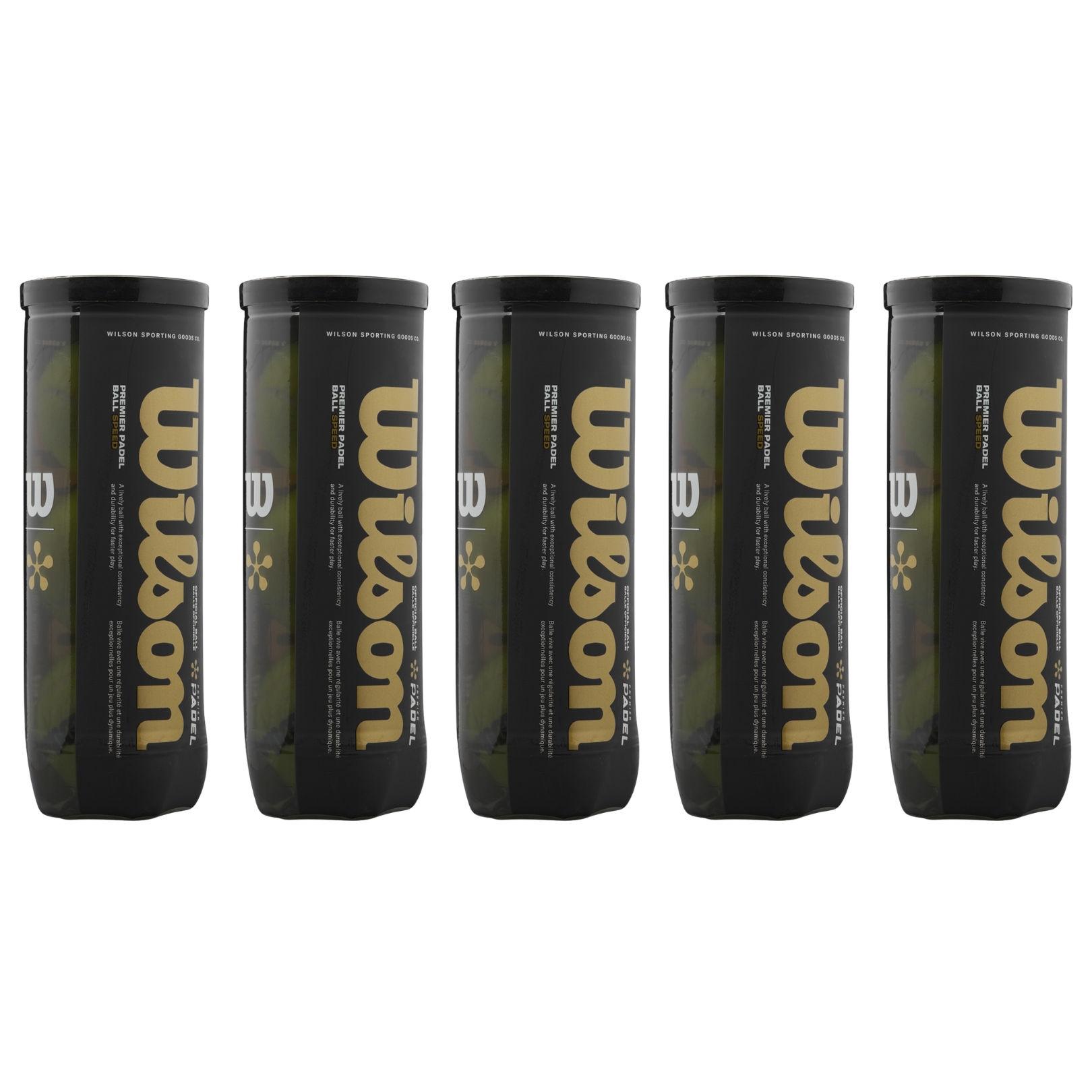 5x Wilson Premier Padel Speed - Padel Bolde