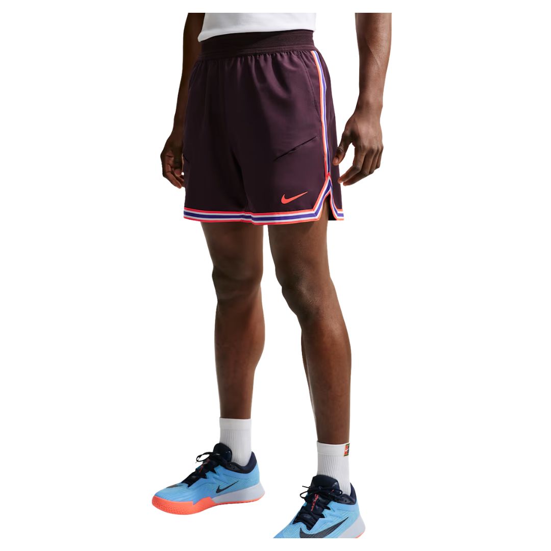 Nike Court Slam Dri-FIT Shorts Burgundy Ash- Padeltøj