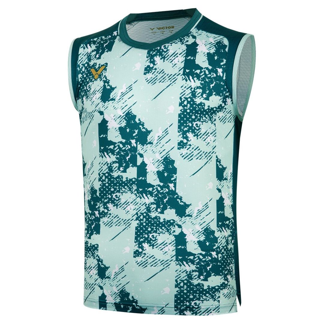 Victor T-65001 Sleeveless T-shirt French Emerald - Badmintonbekleidung
