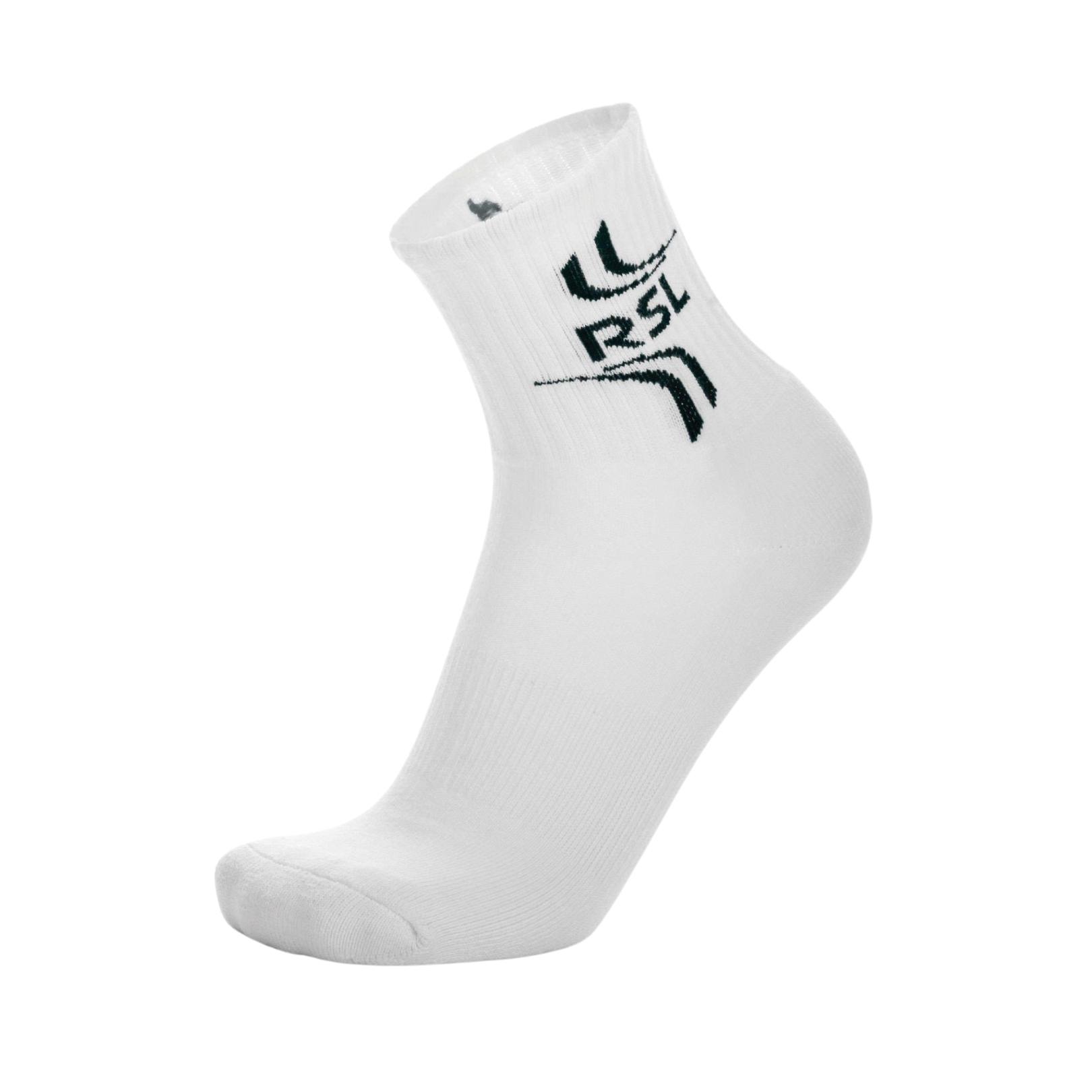 RSL Socks M 1-pack White/Black - Badmintonbekleidung