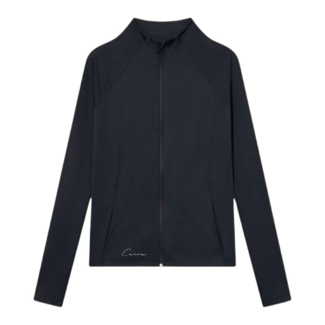 Cuera Active Zip Cardigan Women Black- Padeltøj