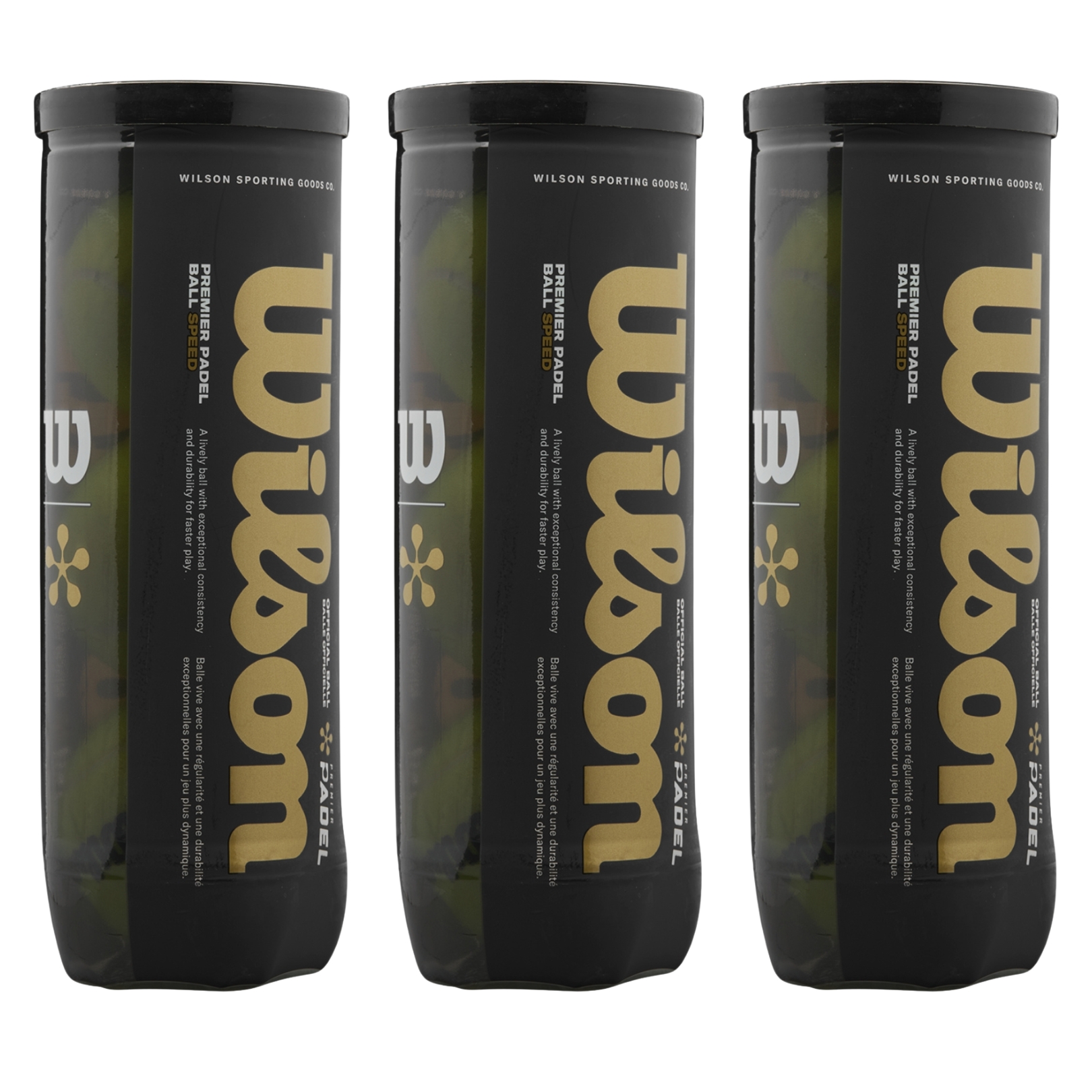 3x Wilson Premier Padel Speed - Padel Bolde